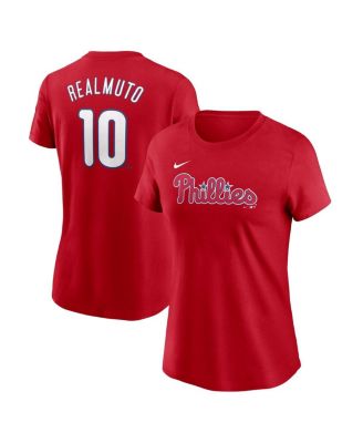 Nike - Women's J.T. Realmuto Red Philadelphia Phillies Fuse Name Number T-Shirt
