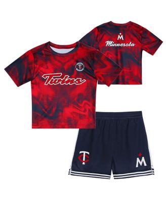 Outerstuff - Preschool Red Minnesota Twins Hitter Infielder 2-Piece Set