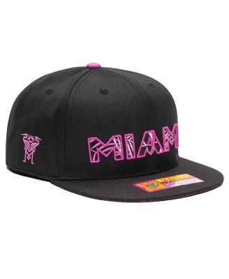 Fan Ink - Men's Black Inter Miami CF Foxtail Snapback Hat