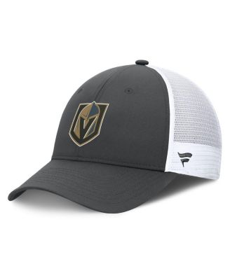 Fanatics - Men's Gray/White Vegas Golden Knights Authentic Pro Simple Rink Trucker Adjustable Hat