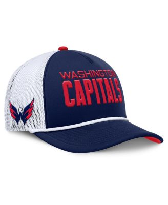 Fanatics - Men's Navy/White Washington Capitals Authentic Pro Rink A-Frame Adjustable Hat