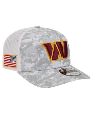 New Era - Men's Gray Washington Commanders Salute to Service Fan Pack 9SEVENTY Trucker Adjustable Hat