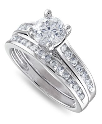 Macy's - Diamond Channel-Set Bridal Set (1-1/2 ct. t.w.)