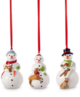 Villeroy & Boch - Nostalgic Snowman Ornaments, Set of 3