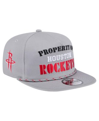 New Era - Men's Gray Houston Rockets Throwback Property Of Golfer Snapback Hat