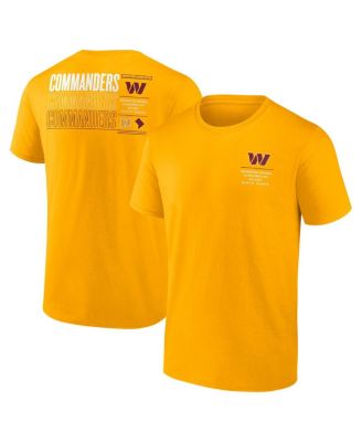 Fanatics - Men's Gold Washington Commanders Repeat Stats T-Shirt