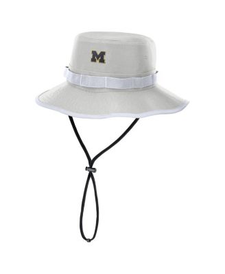 Nike - Men's Gray Michigan Wolverines 2025 Sideline Apex Boonie Bucket Hat