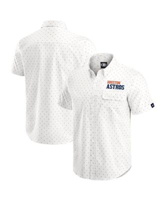 Fanatics - Men's Cream Houston Astros Printed Button-Down Shirt