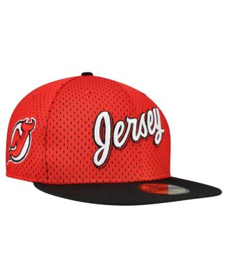 New Era - Men's Red/Black New Jersey Devils Mesh Crown Two-Tone 59FIFTY Fitted Hat