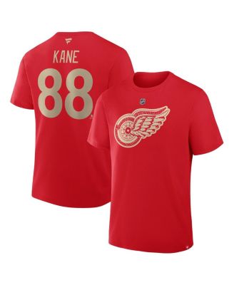 Fanatics - Men's Patrick Kane Red Detroit Red Wings Centennial Authentic Stack Name Number T-Shirt
