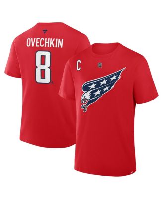 Fanatics - Men's Alexander Ovechkin Red Washington Capitals Authentic Stack Name Number T-Shirt