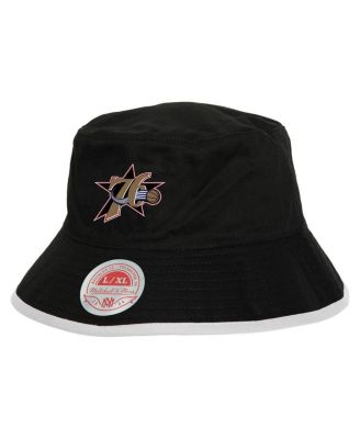 Mitchell & Ness - Men's Black Philadelphia 76ers Flip It Reversible Bucket Hat