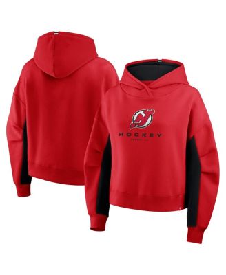 Fanatics - Women's Red New Jersey Devils Back Check Boxy Hoodie