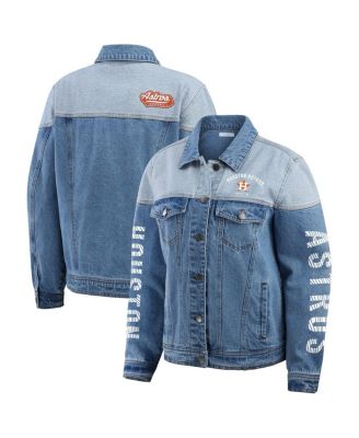 WEAR by Erin Andrews - Women's Houston Astros Full-Button Denim Jacket