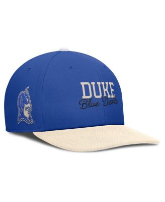 Nike - Men's Royal/Cream Duke Blue Devils Pro Legacy Script Snapback Hat