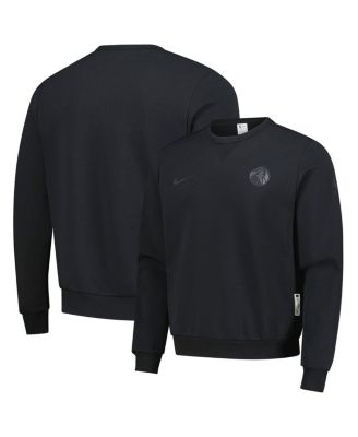 Nike - Men's Black Minnesota Timberwolves Authentic Standard Issue Travel Dri-FIT Pullover Sweatshirt