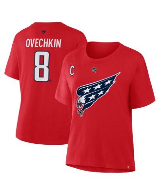Fanatics - Women's Alexander Ovechkin Red Washington Capitals Authentic Stack Name Number T-Shirt