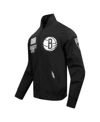 Pro Standard - Men's Black Brooklyn Nets Area Code Twill Full-Zip Jacket