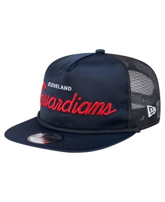 New Era - Men's Navy Cleveland Guardians Retro Satin Script Golfer Adjustable Hat