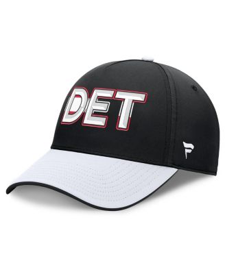 Fanatics - Men's Black/White Detroit Red Wings Authentic Pro Rink Team Code Flex Hat