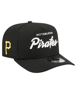 New Era - Men's Black Pittsburgh Pirates Local Play A-Frame 9FIFTY Snapback Hat