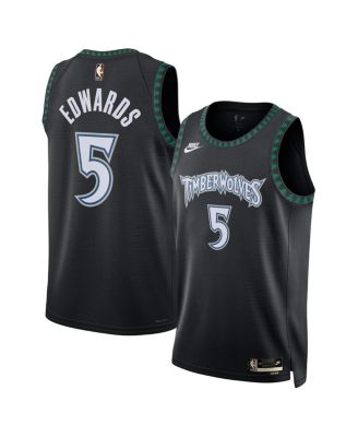 Nike - Men's and Women's Anthony Edwards Black Minnesota Timberwolves Swingman Jersey